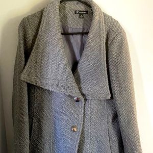 Inc. ASymetric coat XL gray. Worn but in great condition. Dry cleaned only.